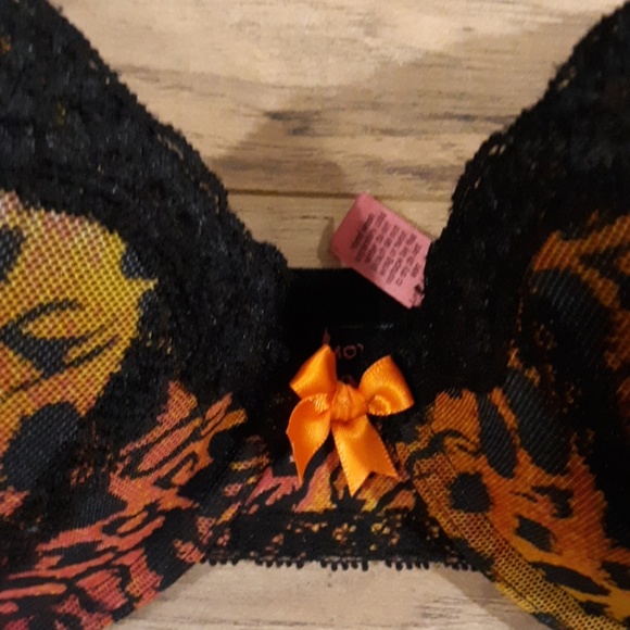 Vintage Betsey Johnson Rainbow Animal Print Bra. - Picture 8 of 8